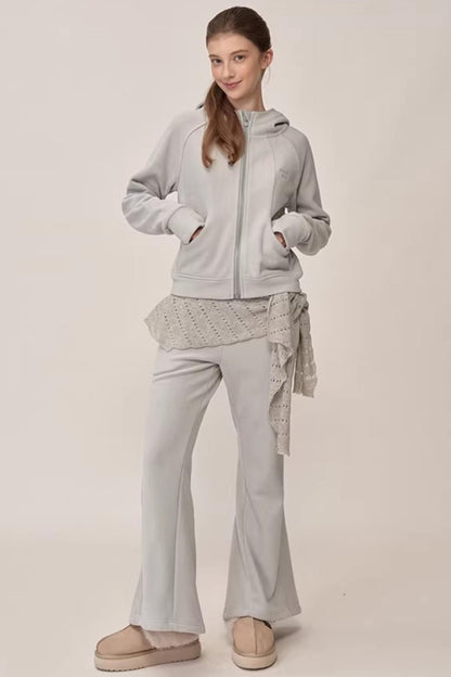 Double-Sided Fleece Hooded Jacket Set-Up