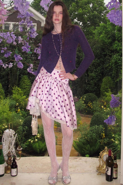 Sweet Retro Crew Neck Cardigan