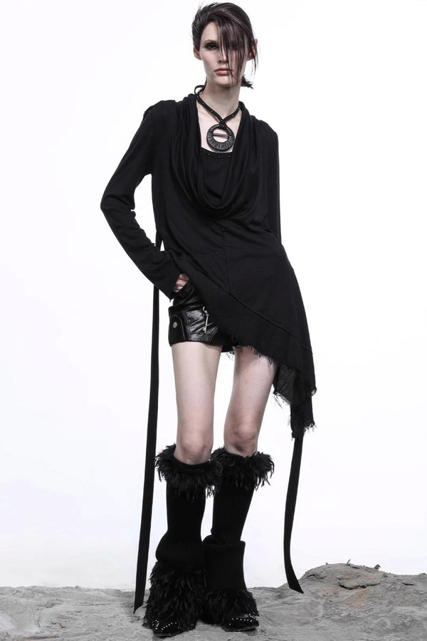 Hustle Lyocell Knit Collar T-shirt