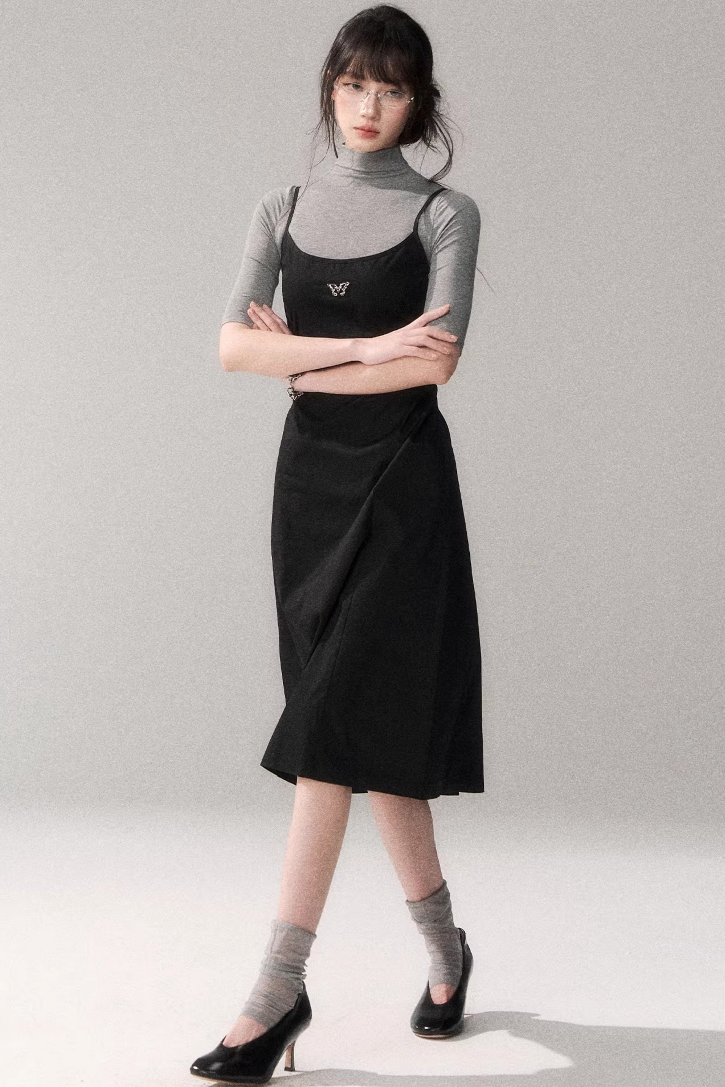 Retro Pure Cotton A-Line Dress