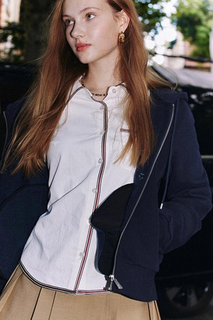 Retro Ribbon Long Sleeve Shirt