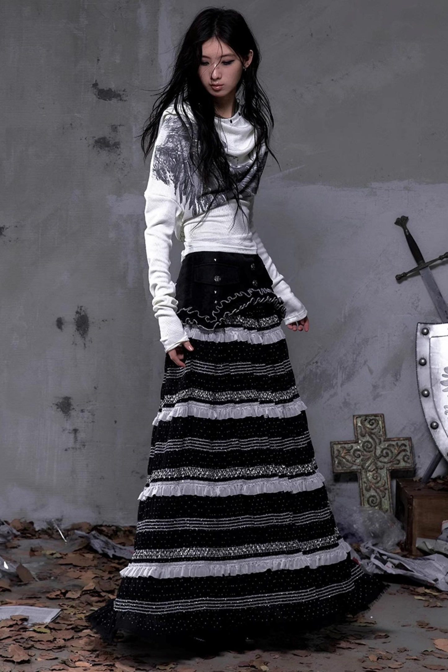 Rock Daughter Lace A-Line Skirt