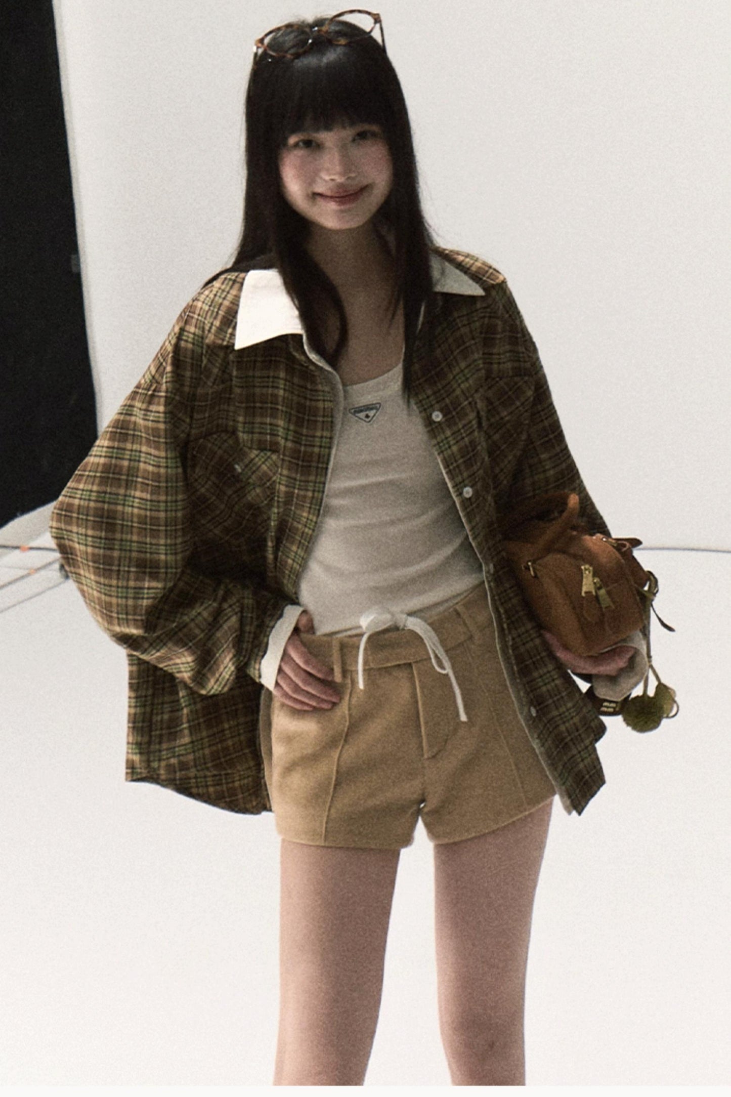 Vintage Striped Texture Two-Piece Shirt