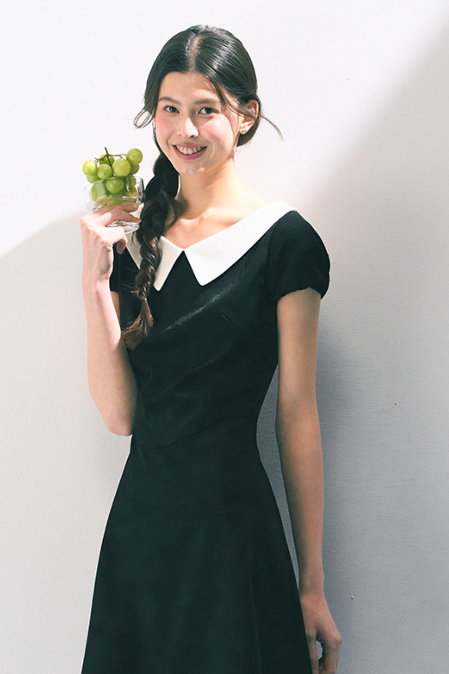 Vintage Doll Collar Midi Dress