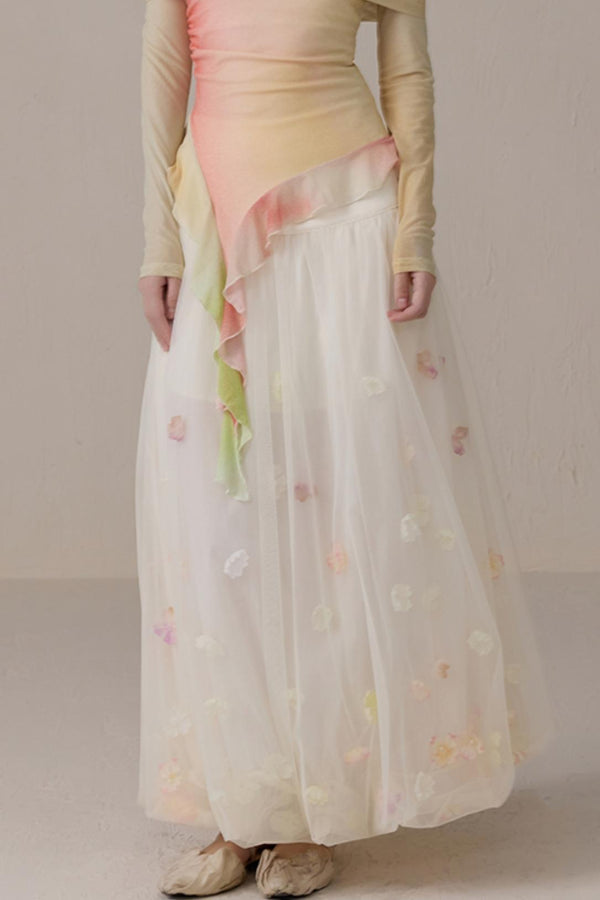 Fairy Blossom Mesh Bustier Skirt