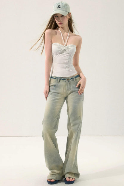Rhinestone Twist Tube Top