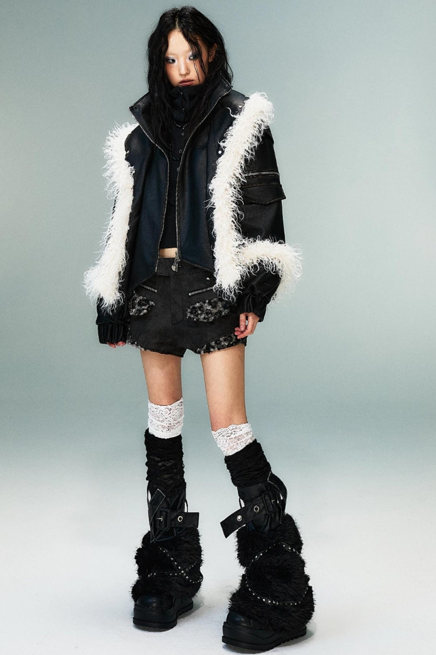 Autumn Vintage Punk Short Coat