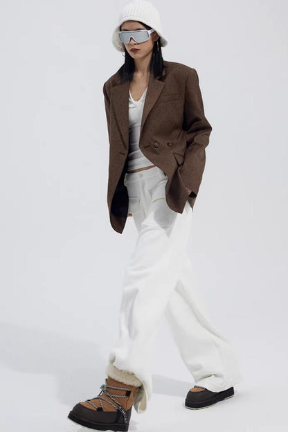 Brown Red Polka Dot Jacket