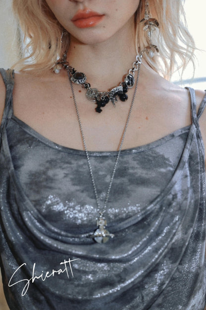 Urban Night Halter Asymmetrical Dress