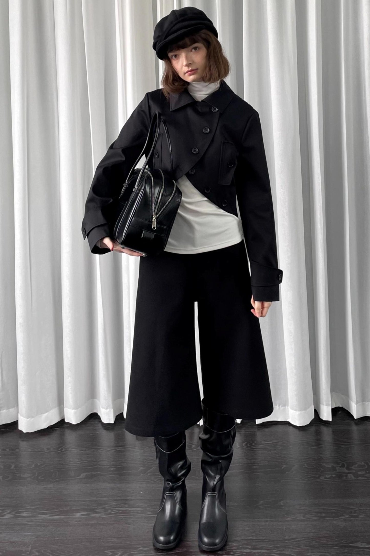 Black Versatile Short Jacket