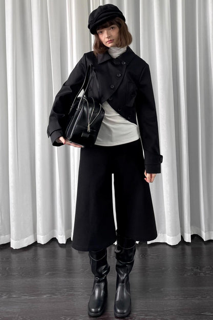 Black Versatile Short Jacket