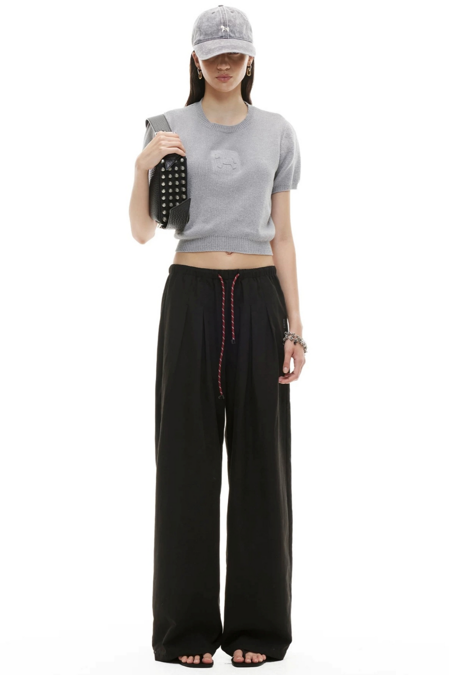 Silky Tencel Pleated Pants
