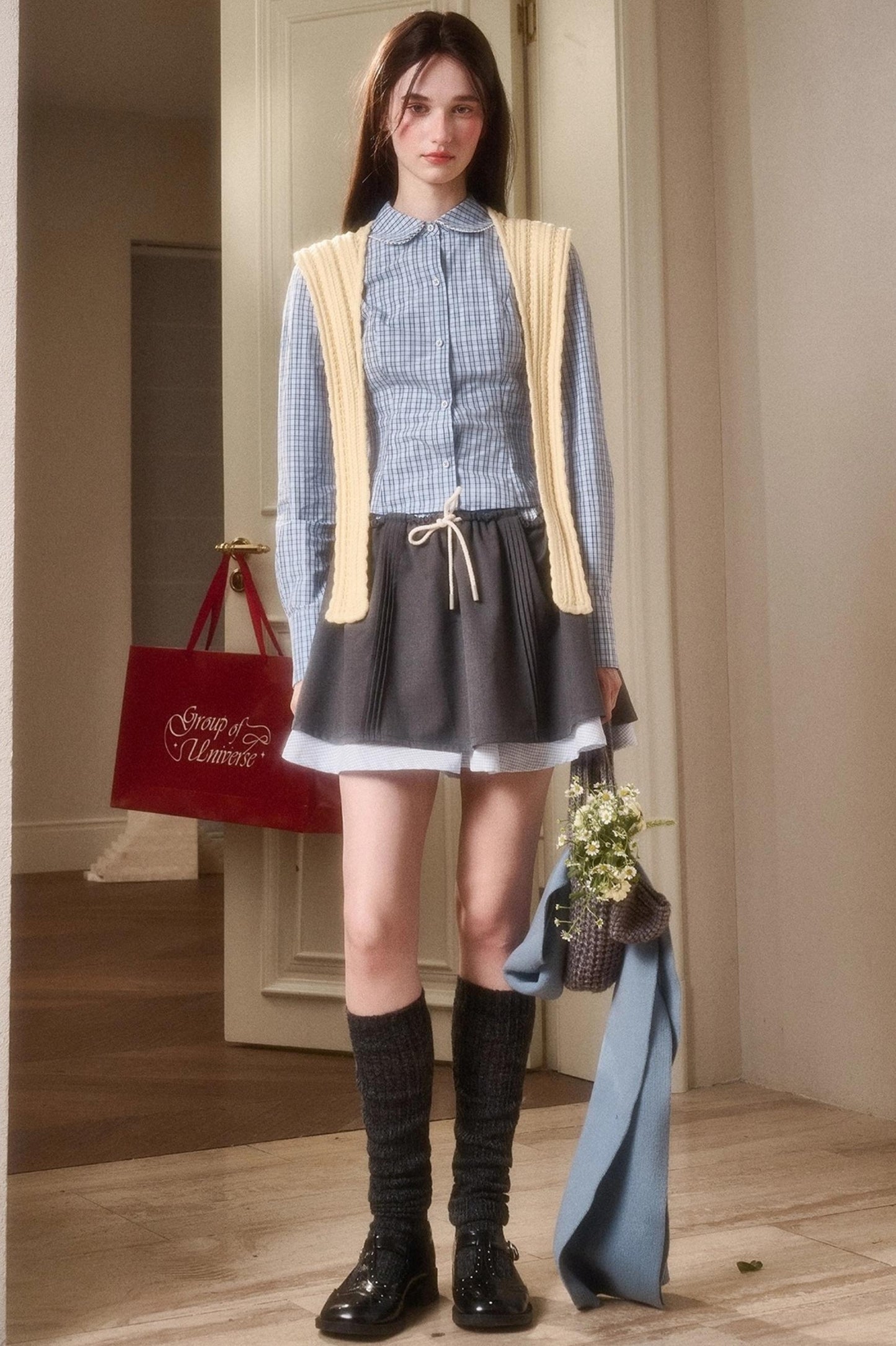 Organic Cotton Layered Skirt