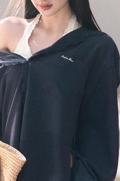 Lace-Trimmed Halter Neck Camisole