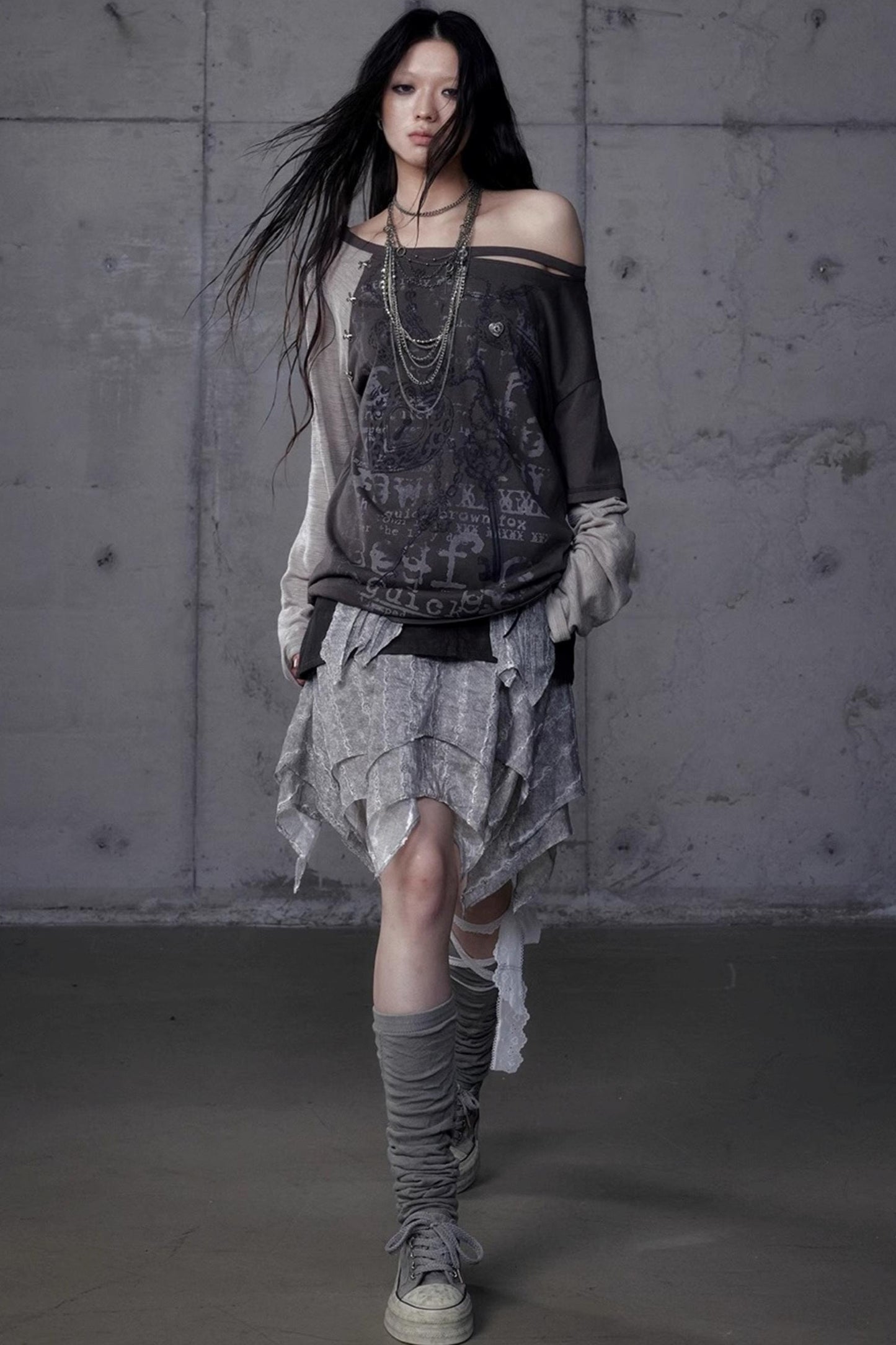 Wasteland Punk One-Shoulder T-Shirt