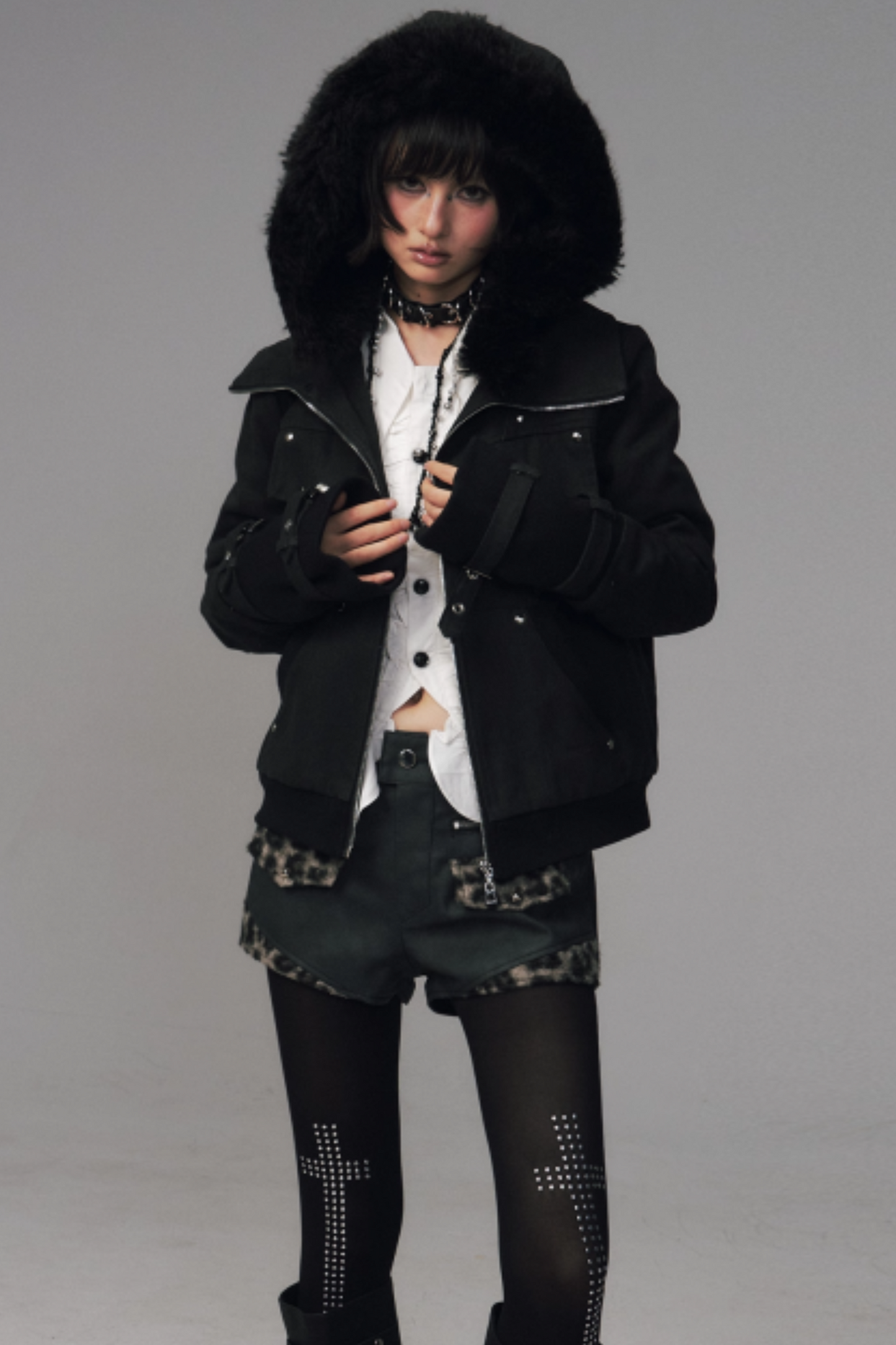 Retro Fur Hood Winter Jacket
