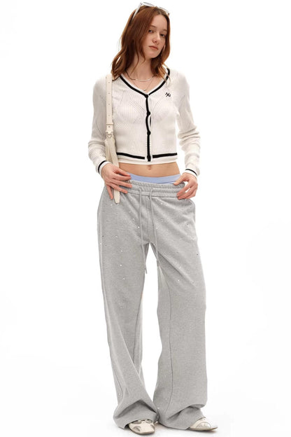 Versailles Wool Argyle Cardigan Top