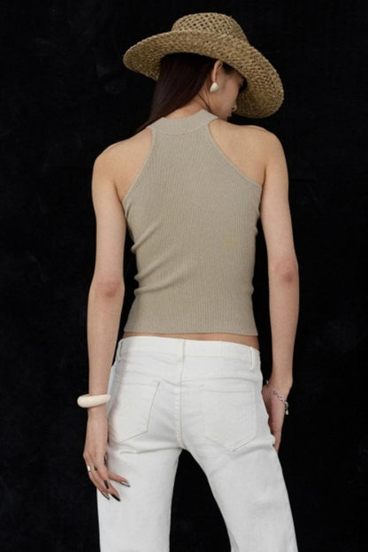 Reversible Green Halter Top