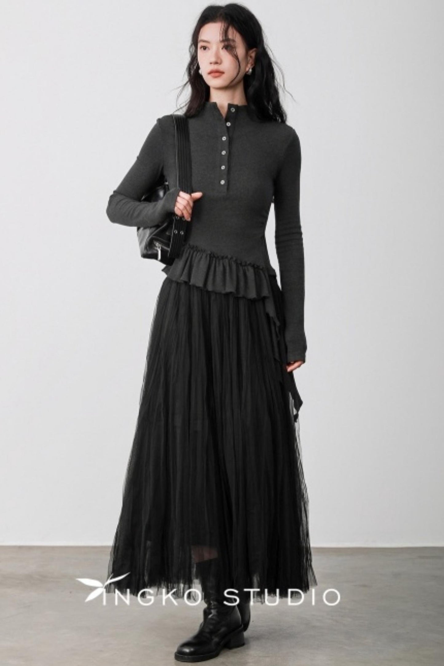 Smoke Gray Deconstructed T-shirt