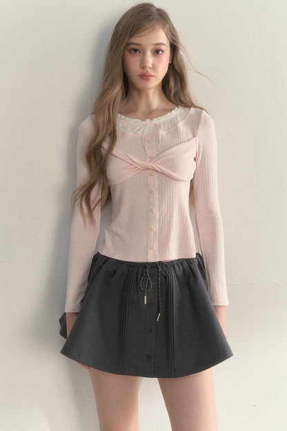 Bow Knot Knitted Top