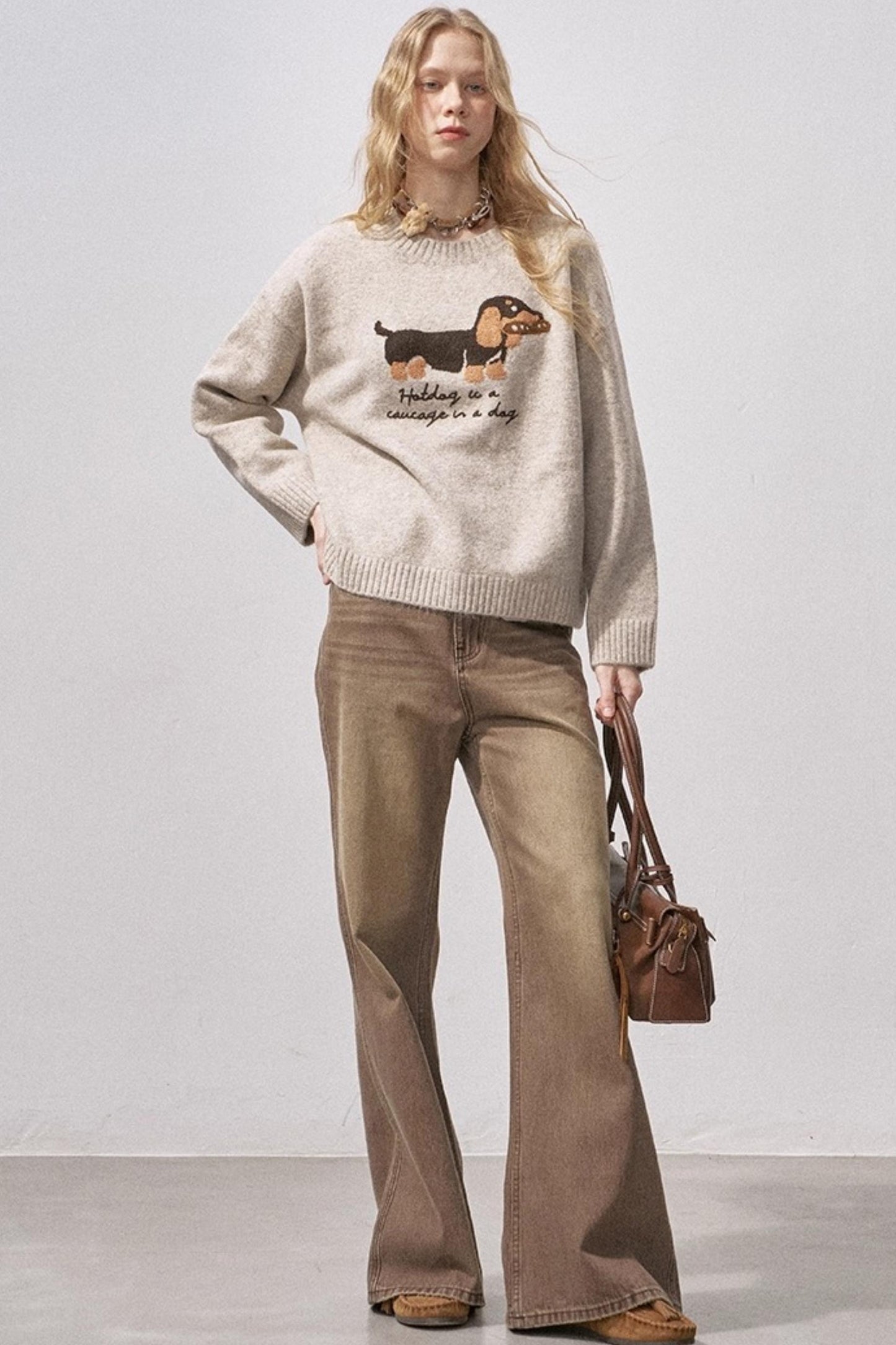 Dachshund Knit Sweater