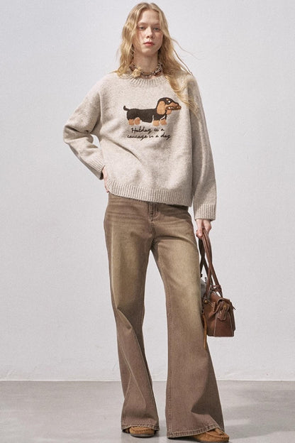 Dachshund Knit Sweater