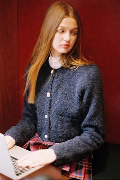 Frost Button Knit Cardigan