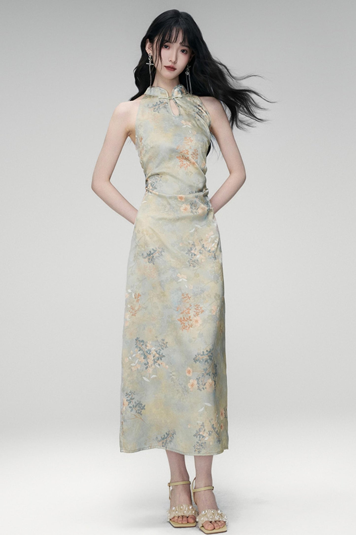 Sun Jacquard Cardigan Dress Set