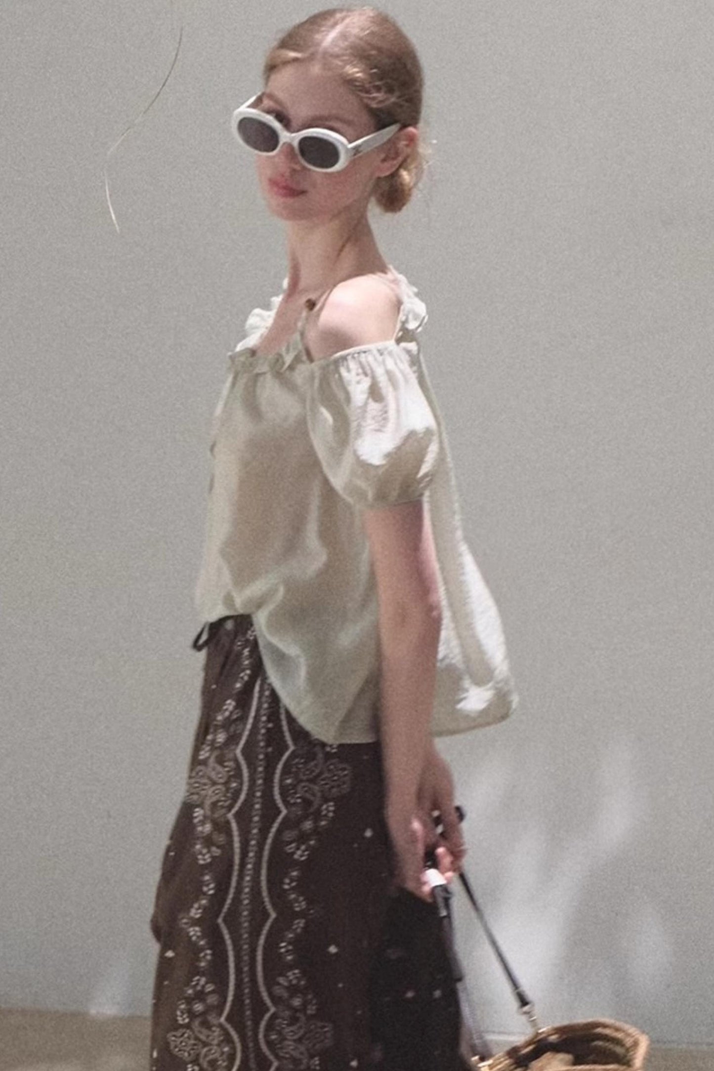 Summer Breeze Bubble Sleeve Top