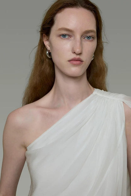 Asymmetrical Ribbon Top