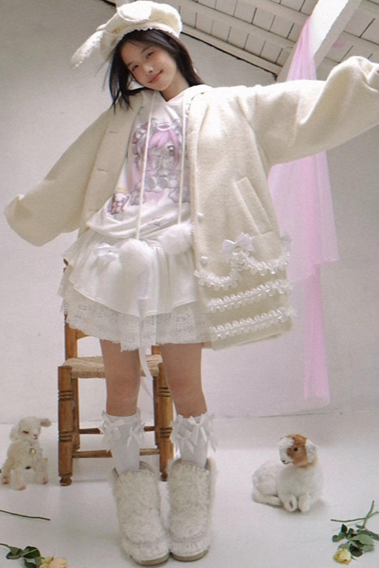 Institute Happy Birthday Lace Beret