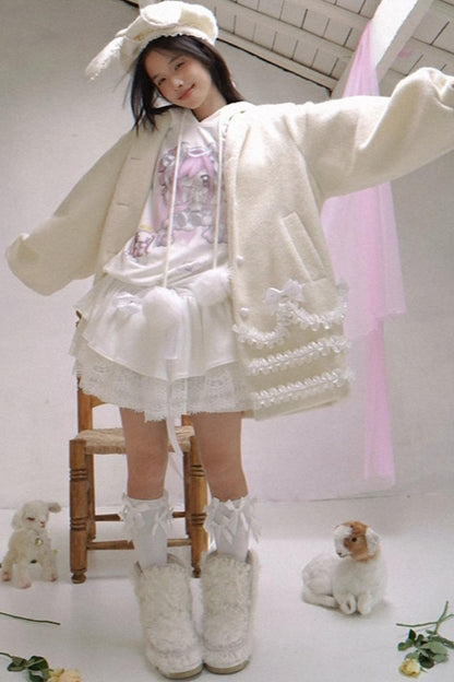 Institute Happy Birthday Lace Beret