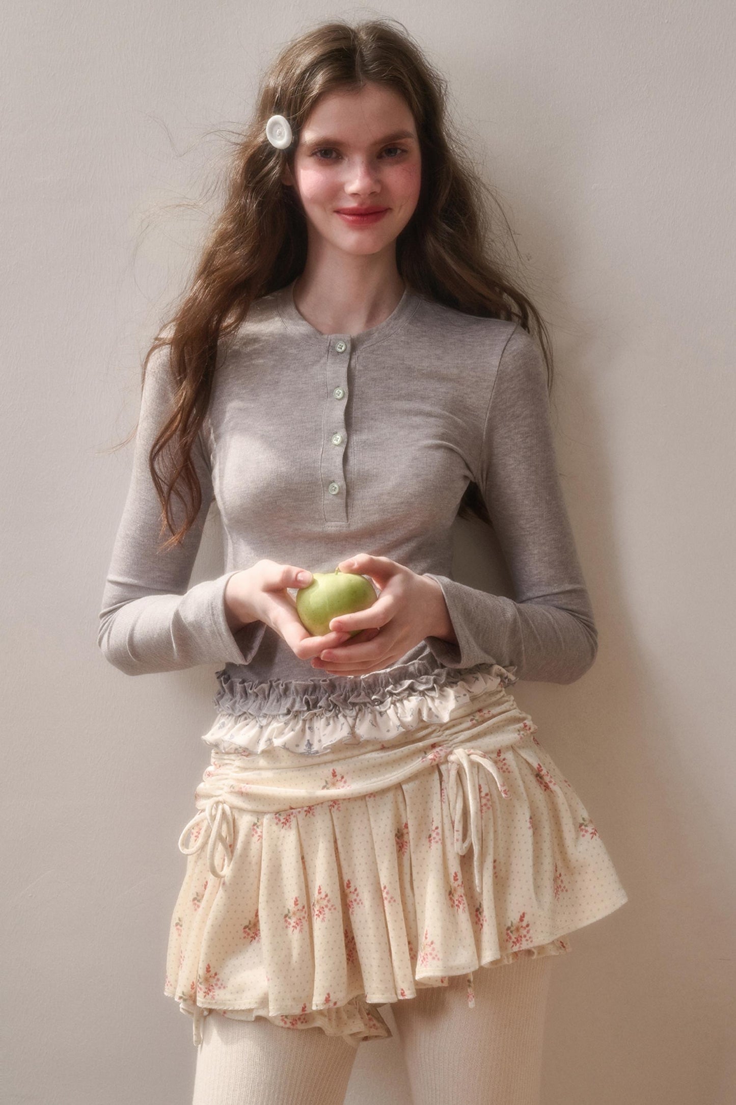 Milky Way Cotton Lace Top