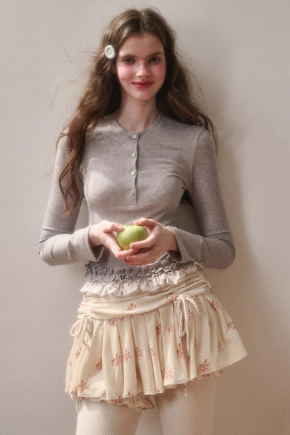 Milky Way Cotton Lace Top