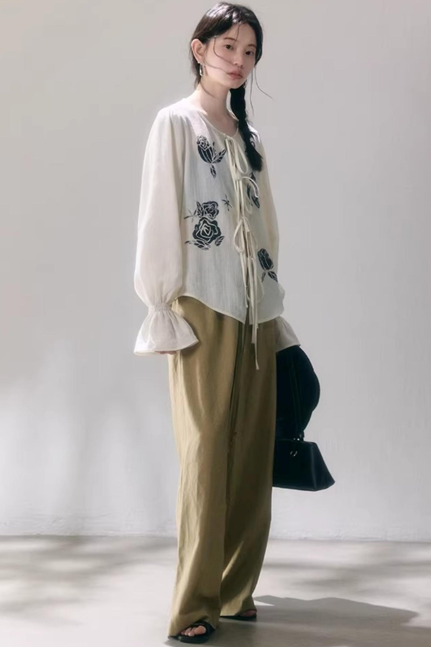 Bird and Rose Linen Blouse