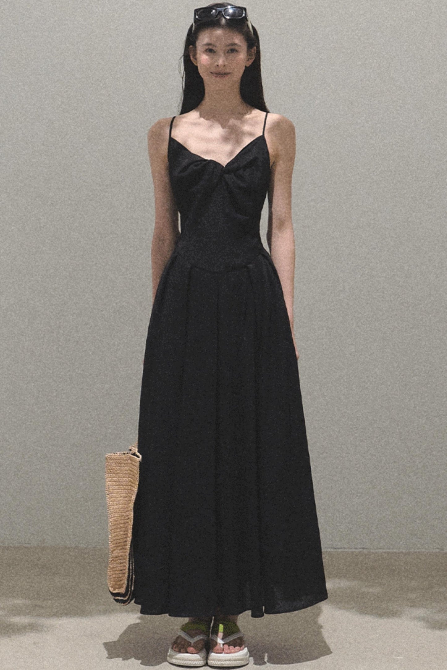 Vintage Ice Linen Camisole Dress