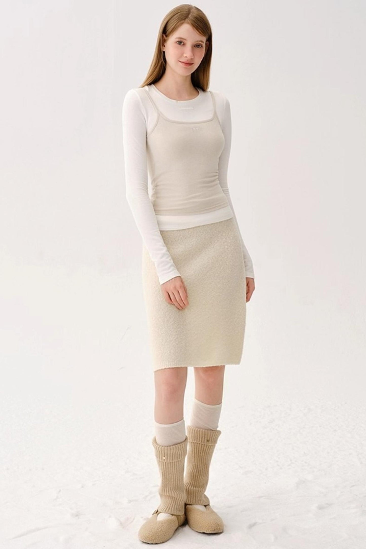 Retro Wool Knitted Cardigan Set-Up