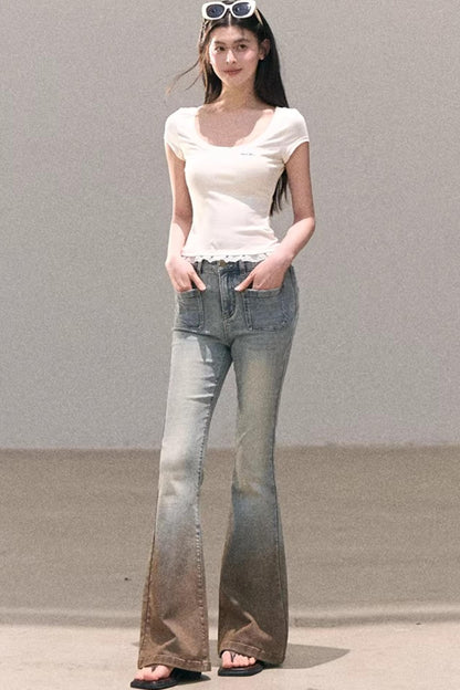 Lace Bohemian Short-Sleeve T-Shirt