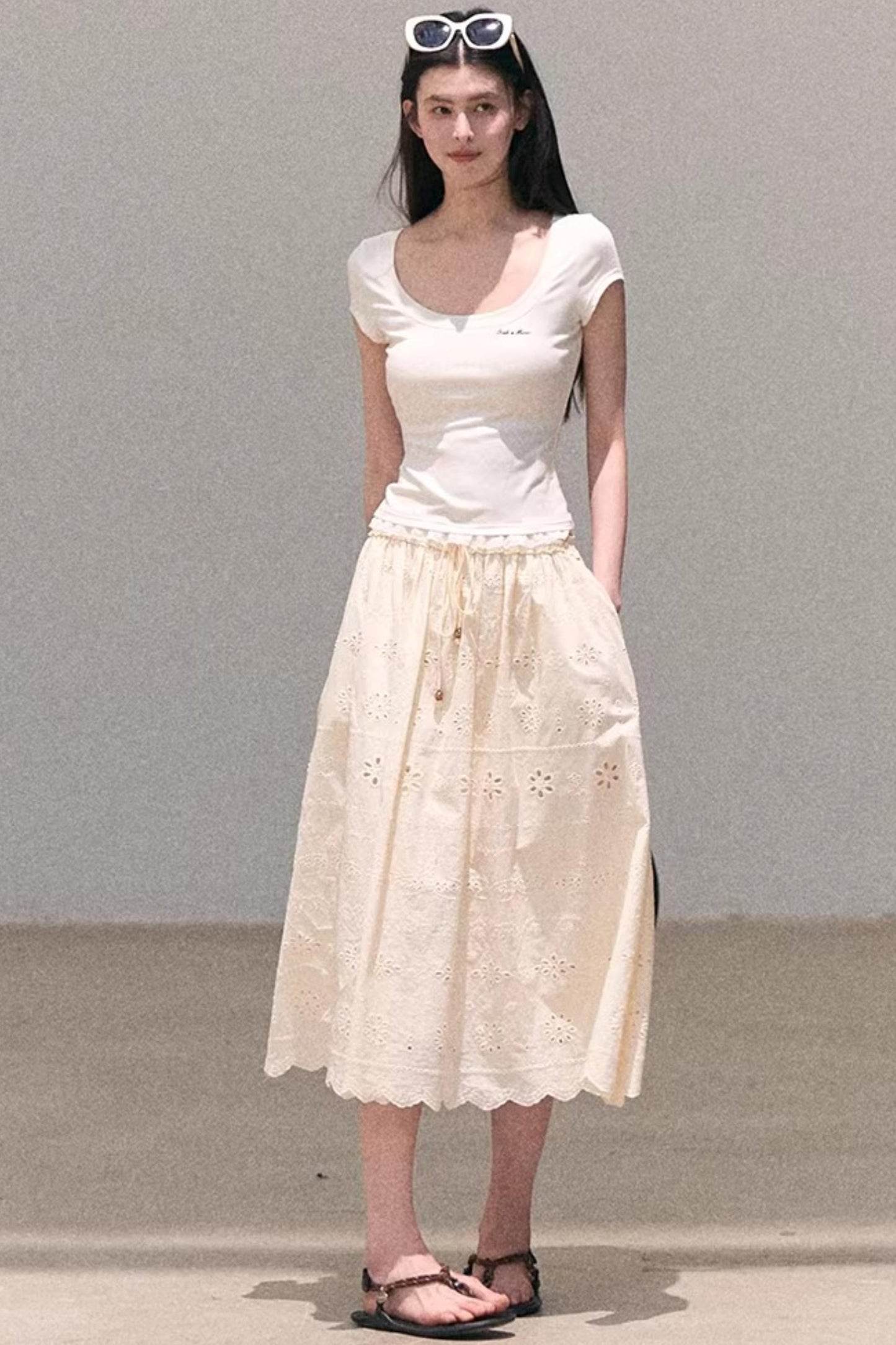 Lace Bohemian Short-Sleeve T-Shirt