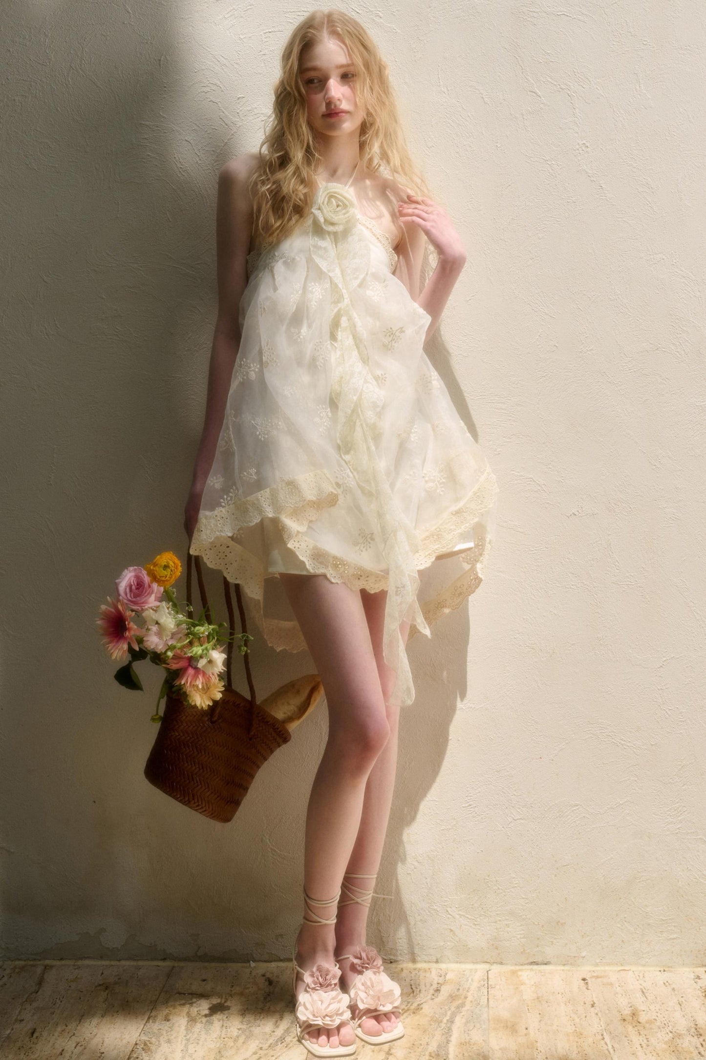 Breeze Halter Lace Dress