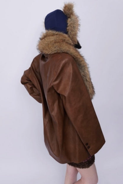 Heavy Industry Plush Patchwork Scarf