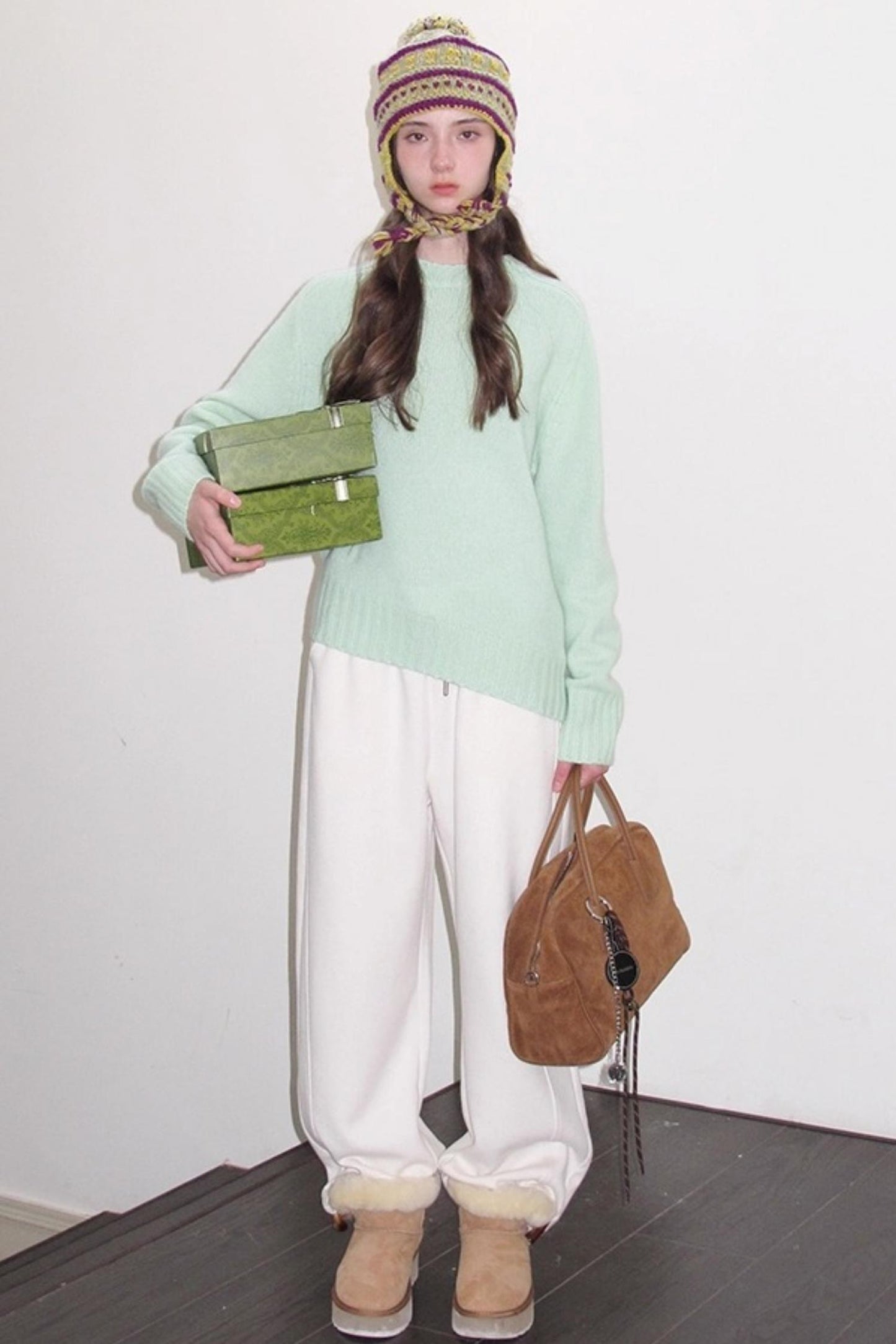 Fleece Mist Knit Pants