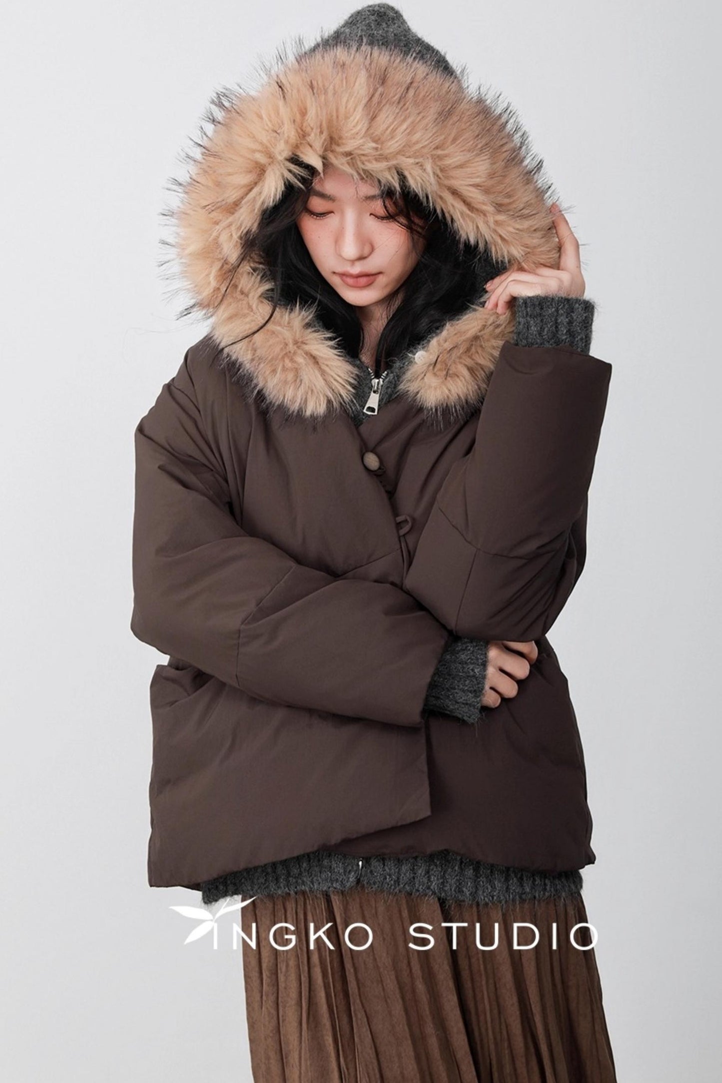 Fallen Leaves V-Neck Jacket