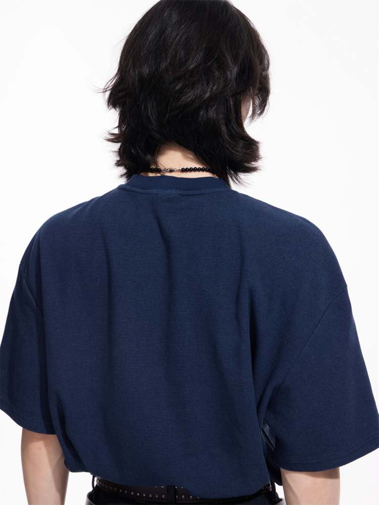 Loose Solid Color Cotton T-Shirt