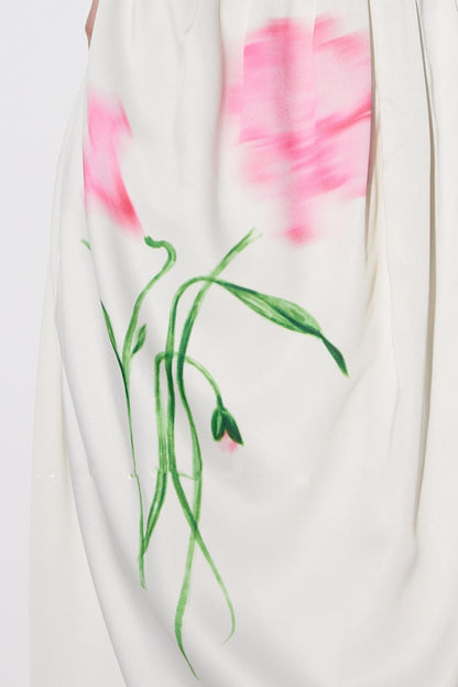 Summer Pink Shadow Midi Dress