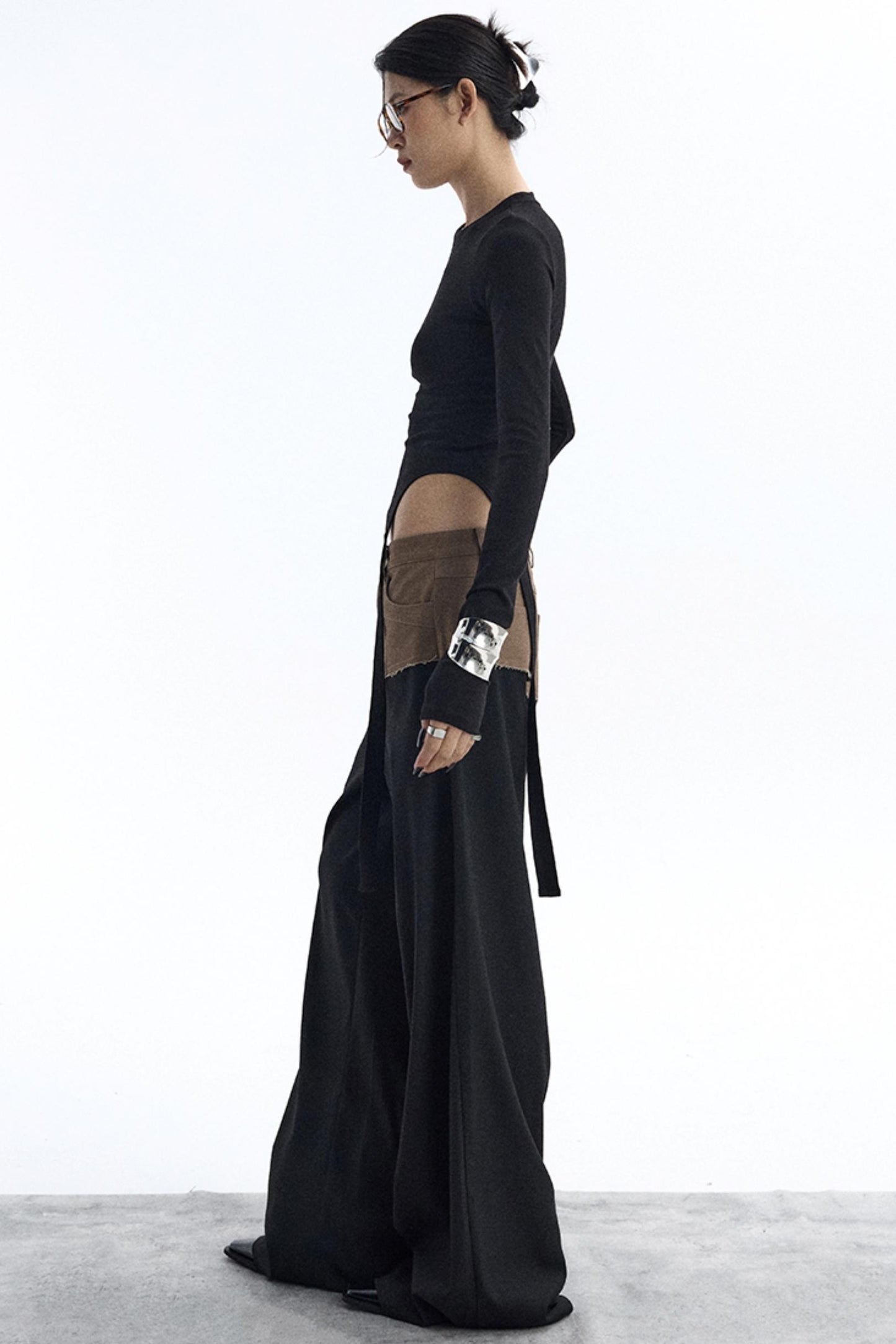 Diagonal Ribbon Asymmetrical Top