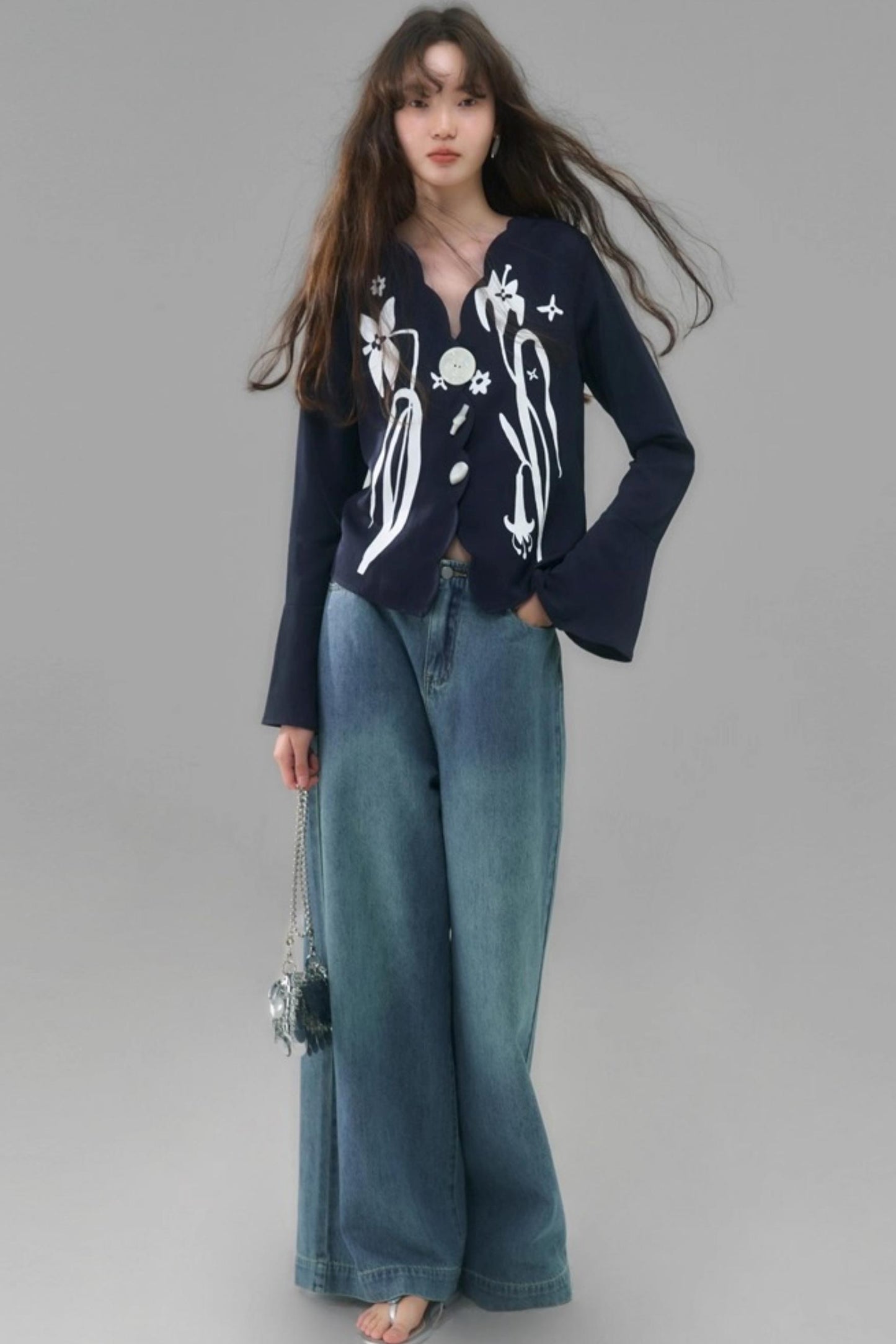 Vintage Lily Flared Sleeve Shirt