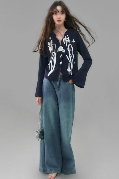 Vintage Lily Flared Sleeve Shirt