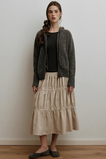 Light Tencel Wool Crew Neck T-Shirt