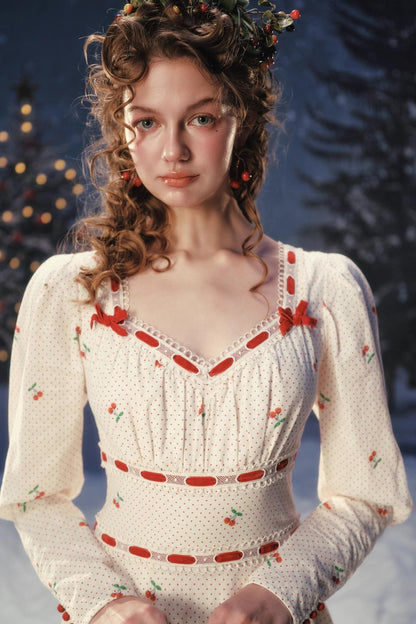 Red Velvet Lace Corset Dress Set-Up